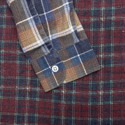 Ribbon Wide Flannel Shirt - Assorted