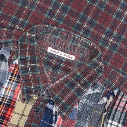 Ribbon Wide Flannel Shirt - Assorted