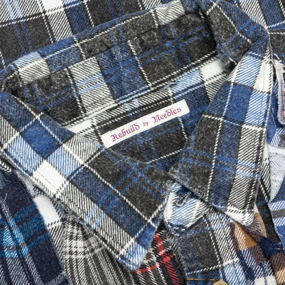 Ribbon Wide Flannel Shirt - Assorted