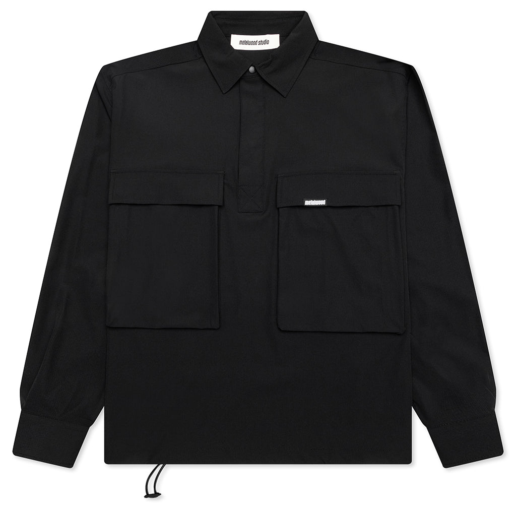 Ripstop Overshirt - Black