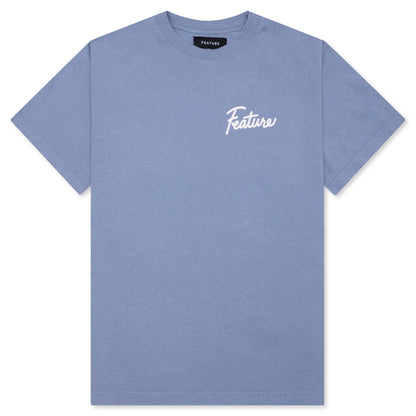 Risky Behavior Tee - Blue Granite