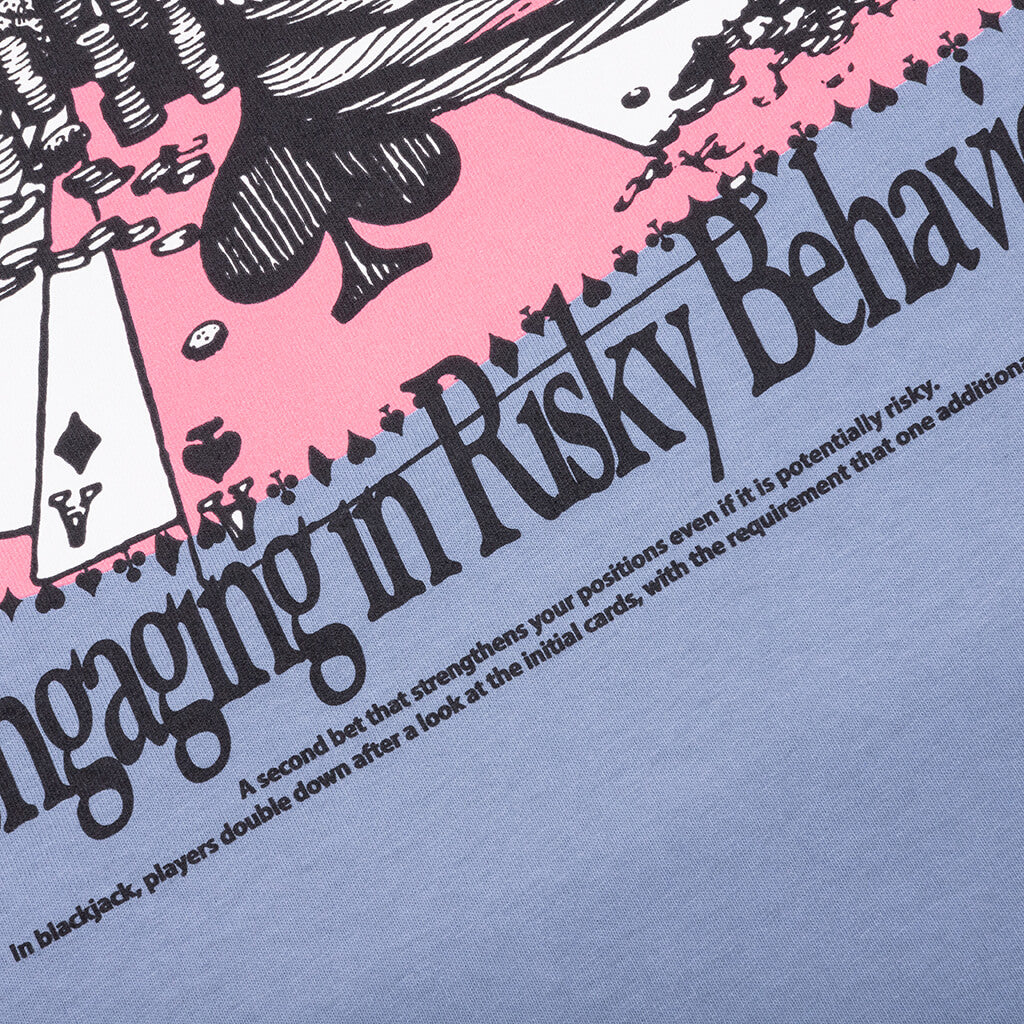 Risky Behavior Tee - Blue Granite