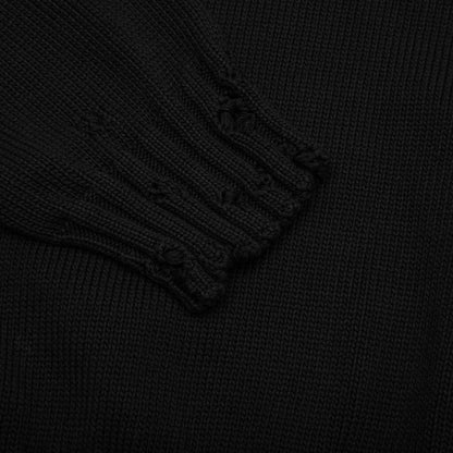Round Neck Sweater - Black
