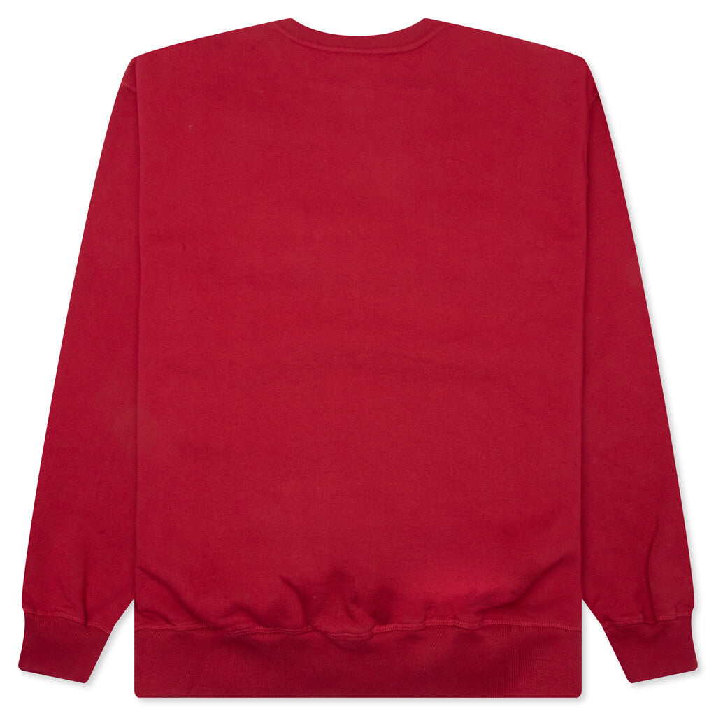 Rounded PAR Crew Neck Sweatshirt - Ruby Red