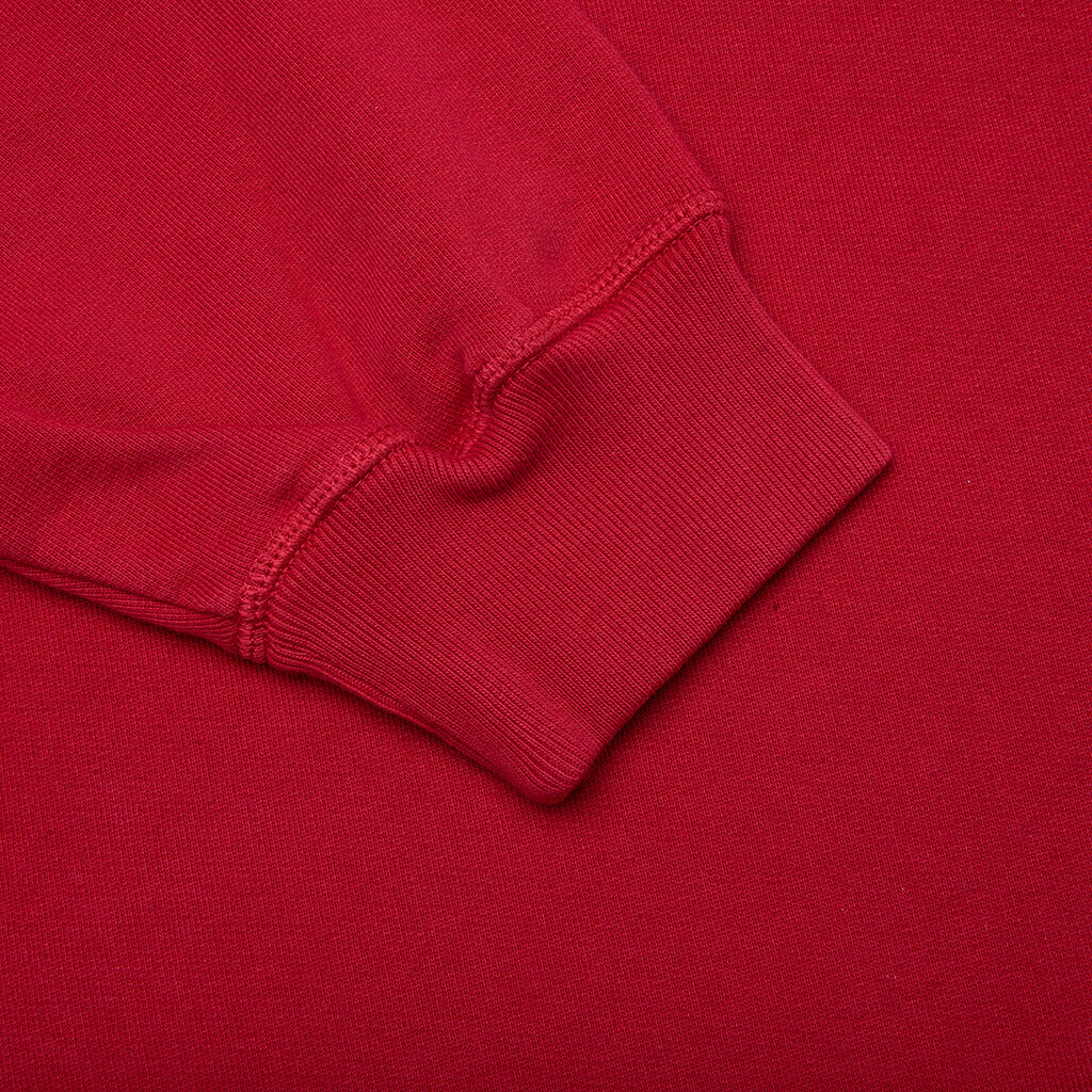 Rounded PAR Crew Neck Sweatshirt - Ruby Red