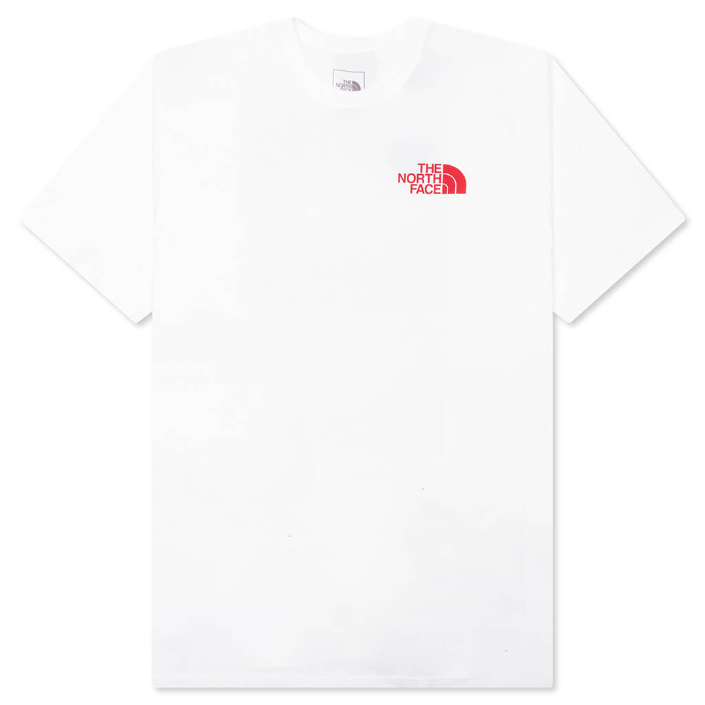S/S Box NSE Tee - TNF White/TNF Red