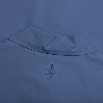 Quilted Pocket Polo Top - Light Indigo