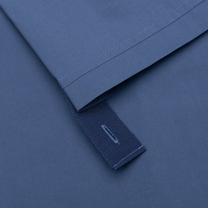 Quilted Pocket Polo Top - Light Indigo