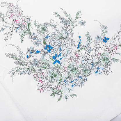 Flowers Poplin Shirt - White