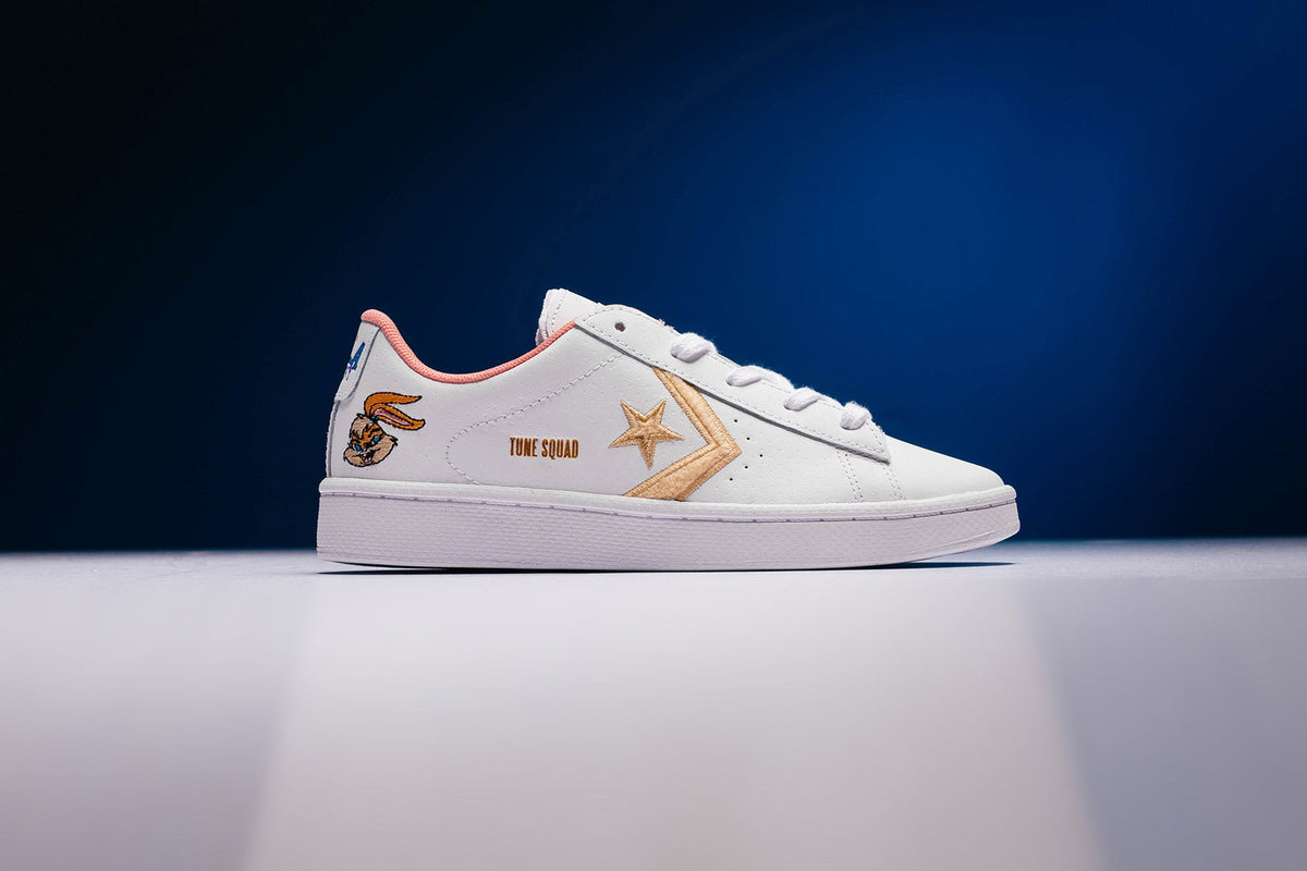 Kid's Pro Leather Ox "Space Jam" - White/White Onyx