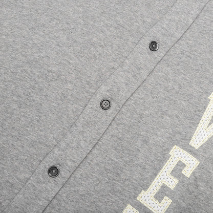 Fleece College Shirt - Light Grey Melange