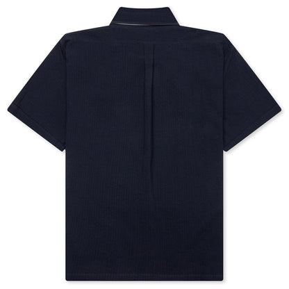 Short Sleeve Shirt with Pocket - Night Blue