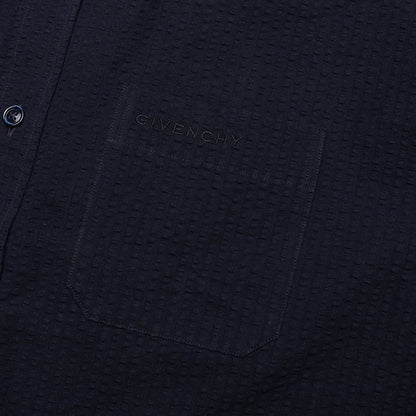 Short Sleeve Shirt with Pocket - Night Blue