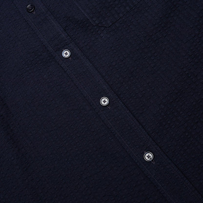 Short Sleeve Shirt with Pocket - Night Blue