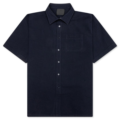 Short Sleeve Shirt with Pocket - Night Blue