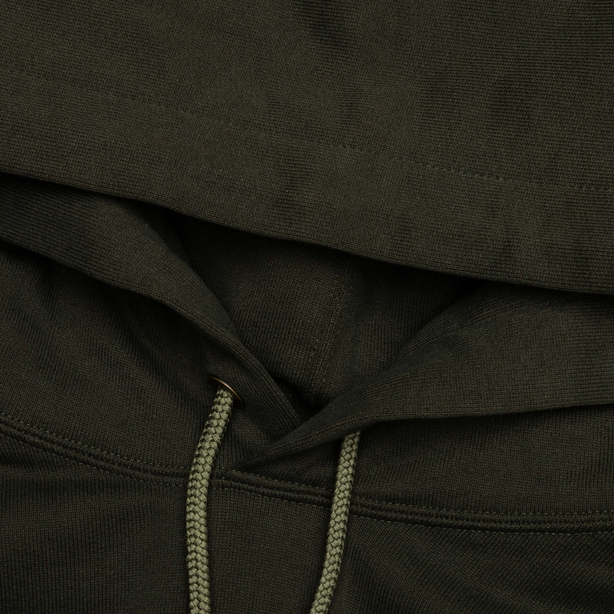 Logo Knit Hoodie - Olive