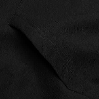 Zip Skull Knitted Hoodie - Black