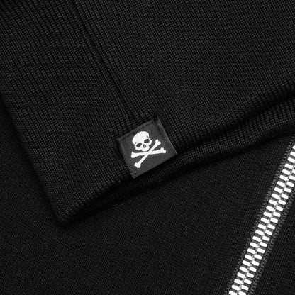 Glass Beaded Full Zip Hoodie - Black