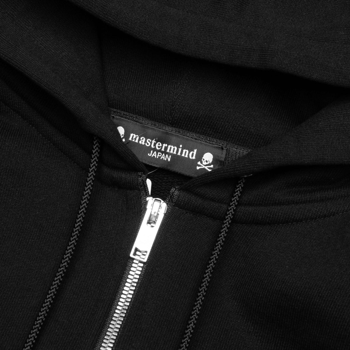 Glass Beaded Full Zip Hoodie - Black