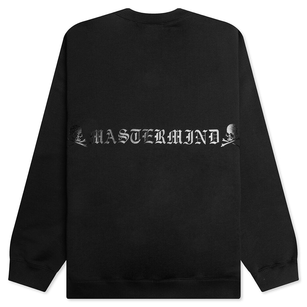 Skull Logo Knit Sweatshirt - Black