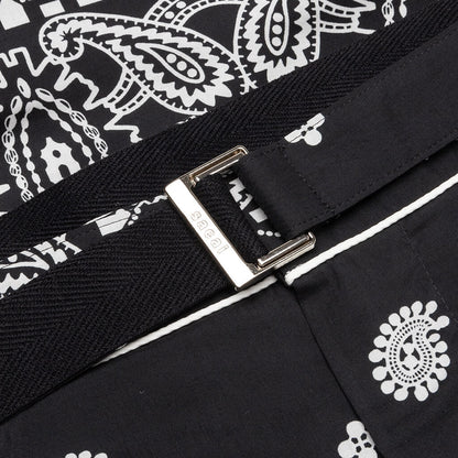 Archieve Print Mix Pants - Black