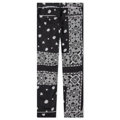 Archieve Print Mix Pants - Black