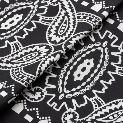 Archieve Print Mix Pants - Black