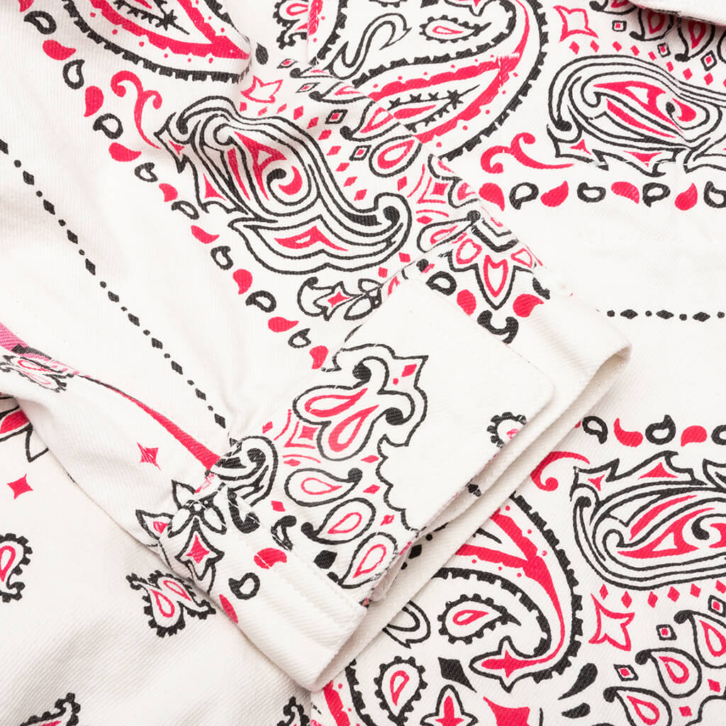 Bandana Print Blouson - Off White