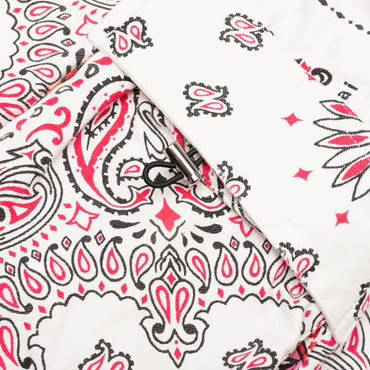 Bandana Print Shorts - Off White