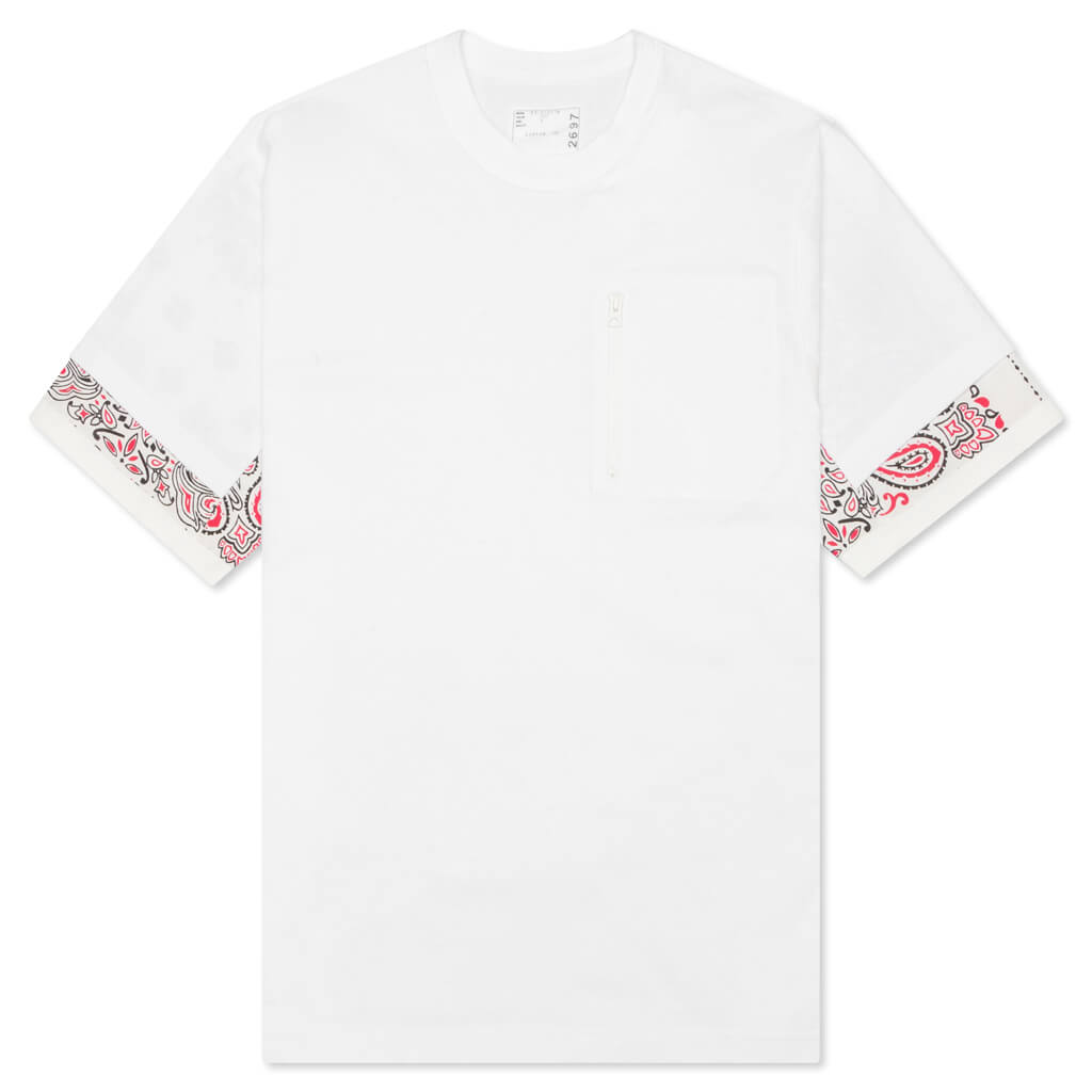 Bandana Print T-Shirt - White
