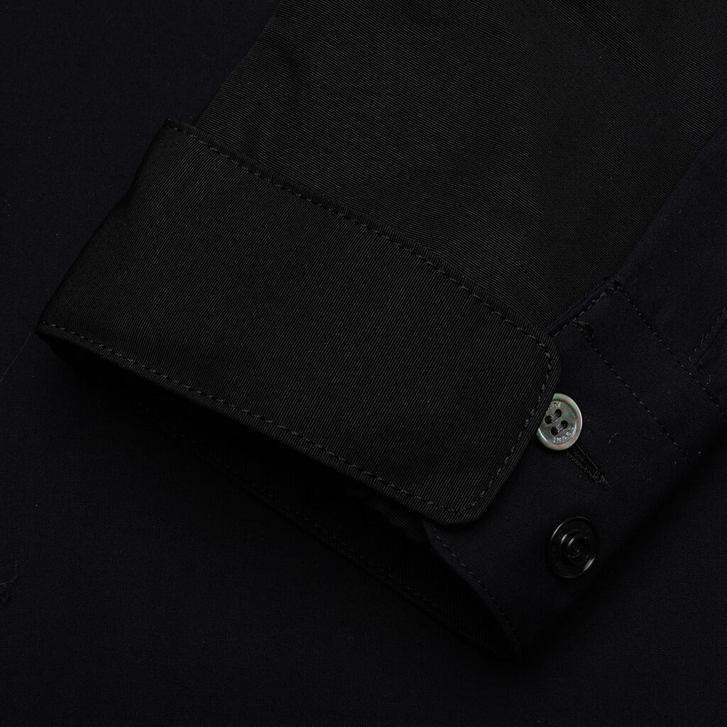 Cotton Poplin Shirt - Black