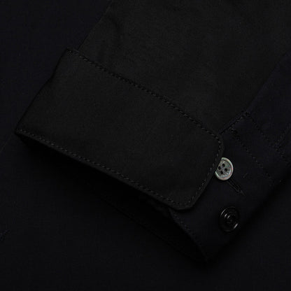 Cotton Poplin Shirt - Black