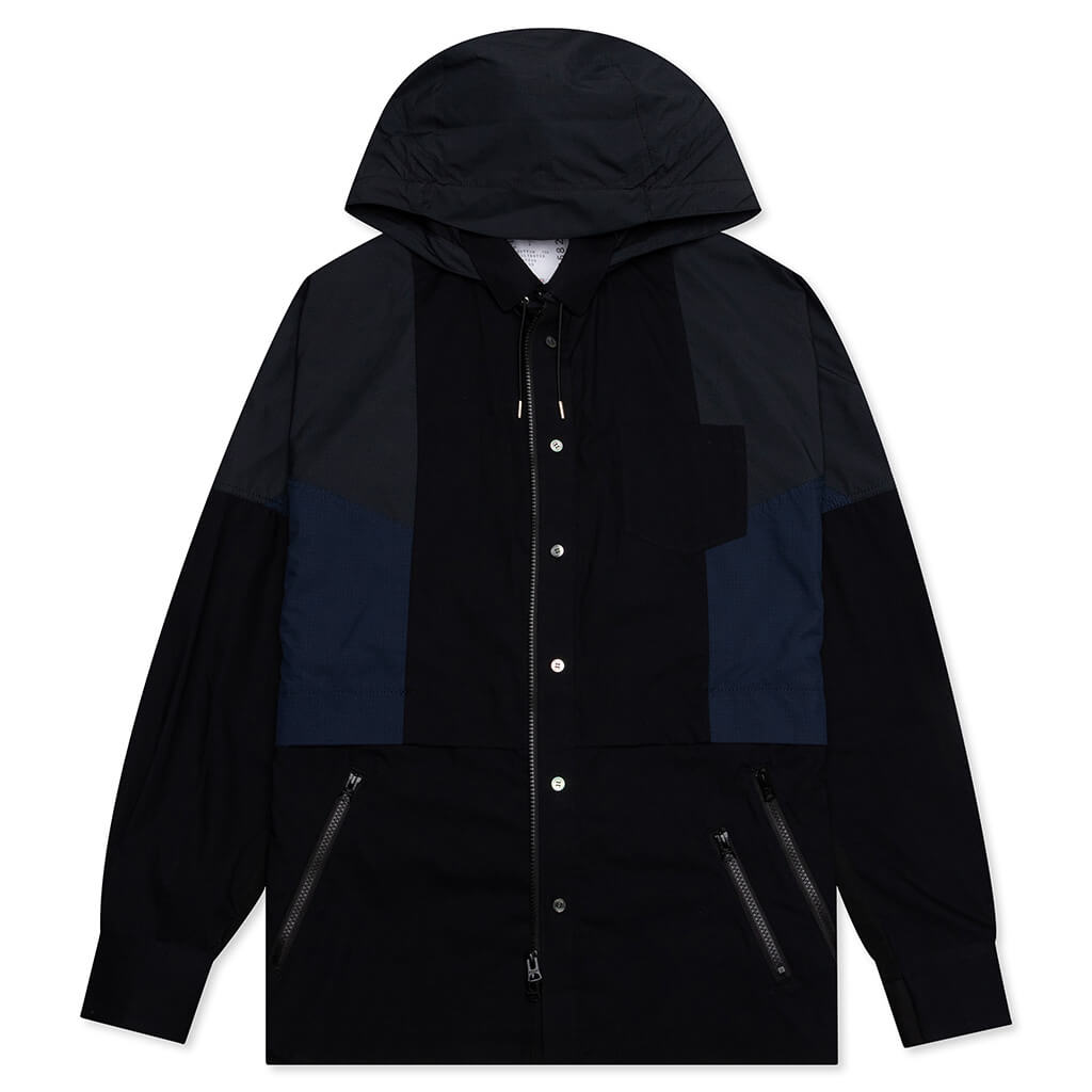 Cotton Poplin Shirt - Black