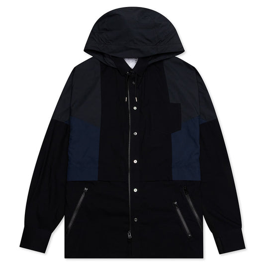 Cotton Poplin Shirt - Black