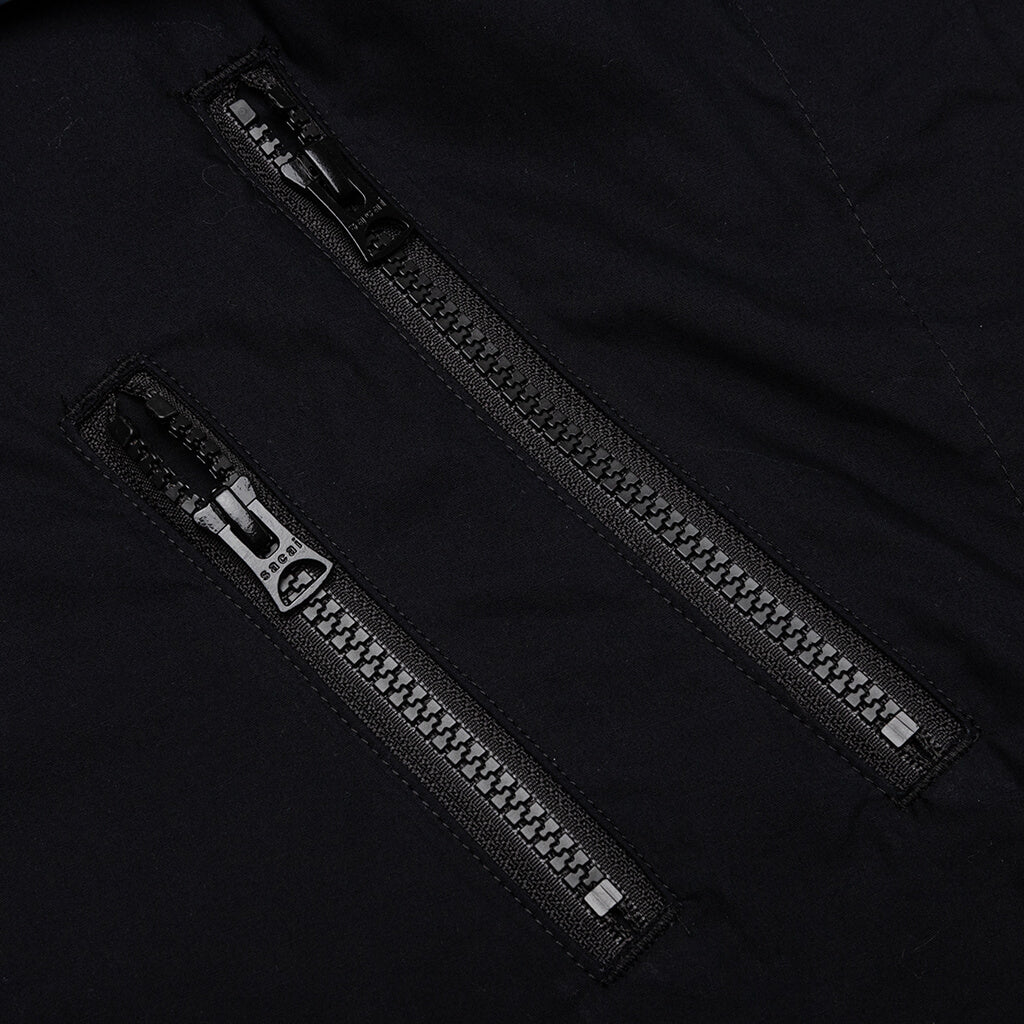 Cotton Poplin Shirt - Black