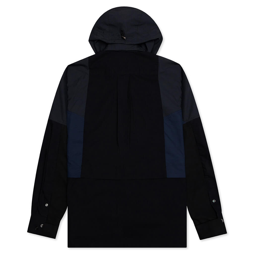 Cotton Poplin Shirt - Black