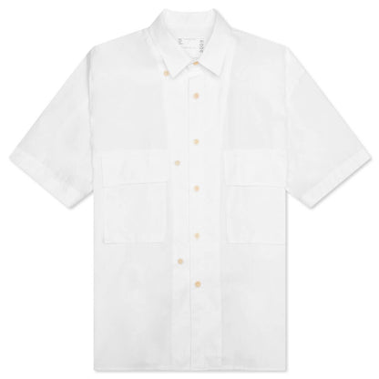 Cotton Poplin Shirt - White