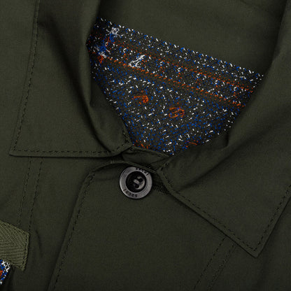 Floral Embroidery Mix Shirts - Khaki