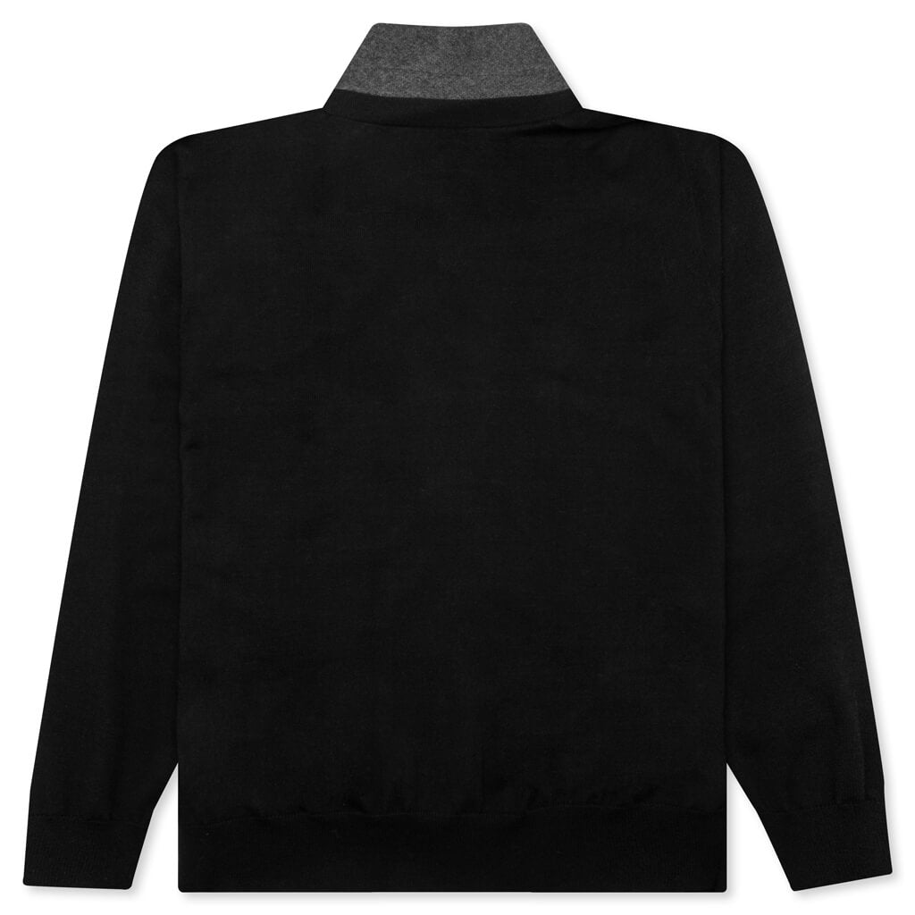 Knit x Suiting Cardigan - Black