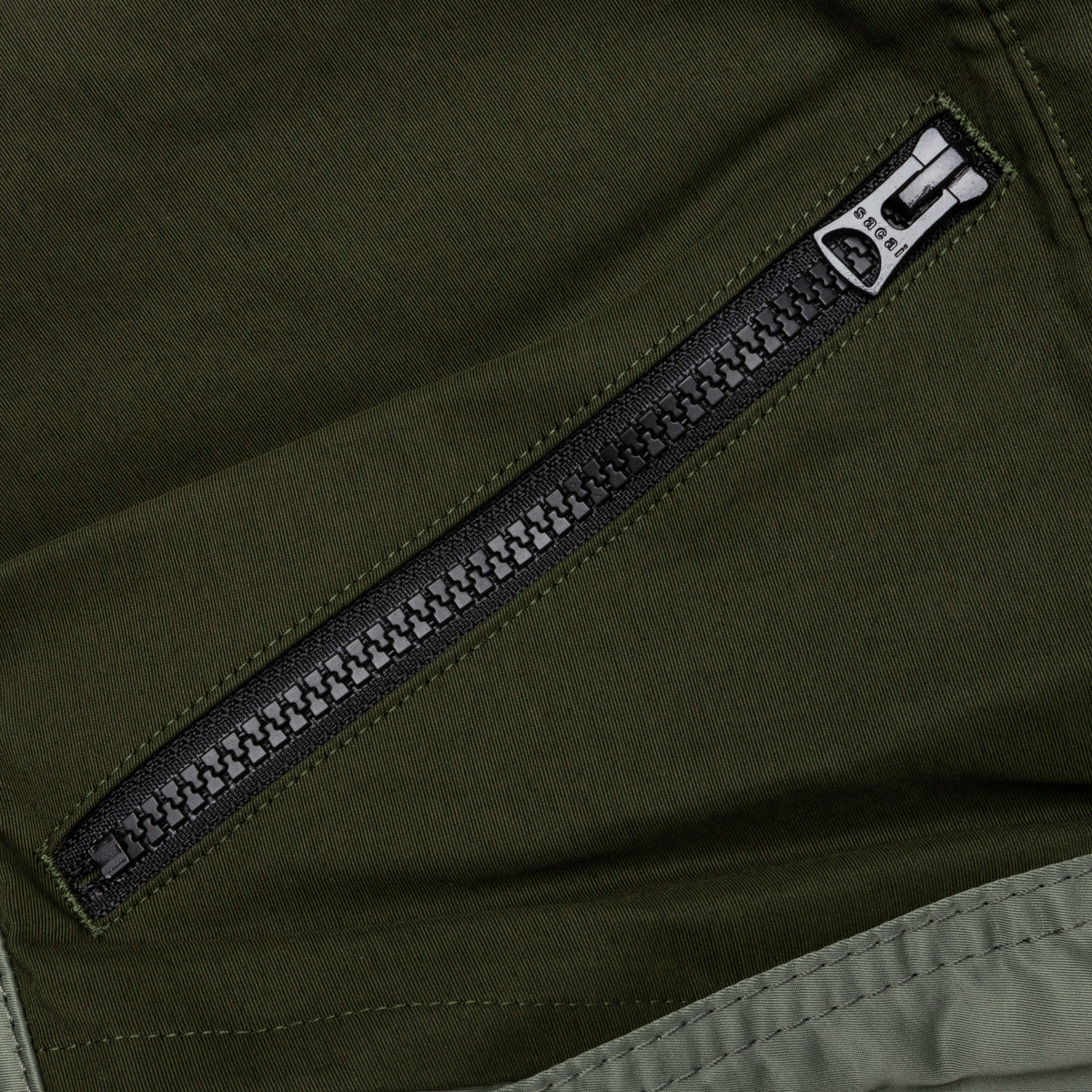 Nylon Twill Mix Pants - Khaki