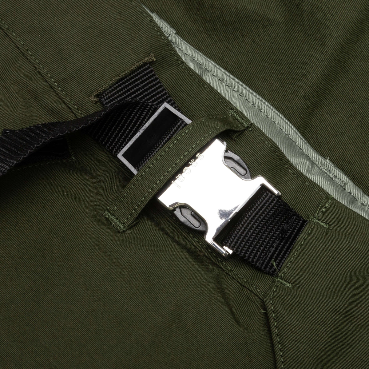 Nylon Twill Mix Pants - Khaki