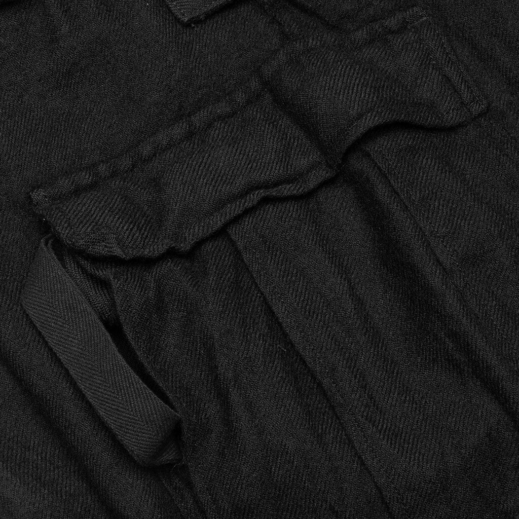 Solid Shrivel Pants - Black