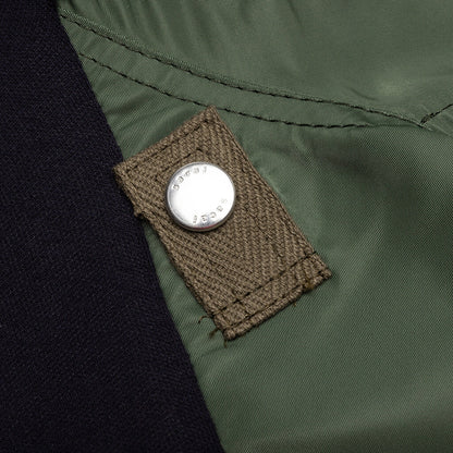 Sponge Sweat x MA-1 Zip Hoodie - Navy/Khaki