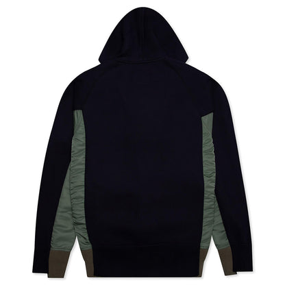 Sponge Sweat x MA-1 Zip Hoodie - Navy/Khaki