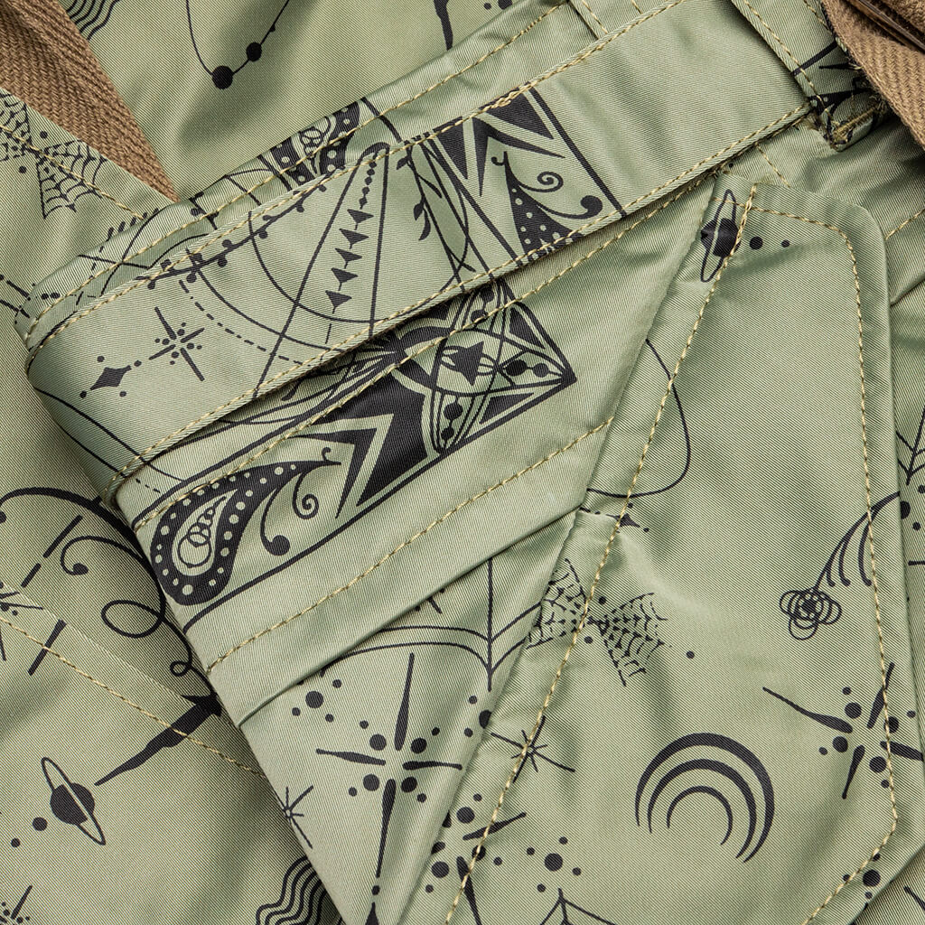 Sacai x Dr. Woo Bandana Print Shorts - Khaki