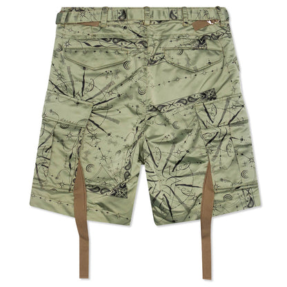 Sacai x Dr. Woo Bandana Print Shorts - Khaki