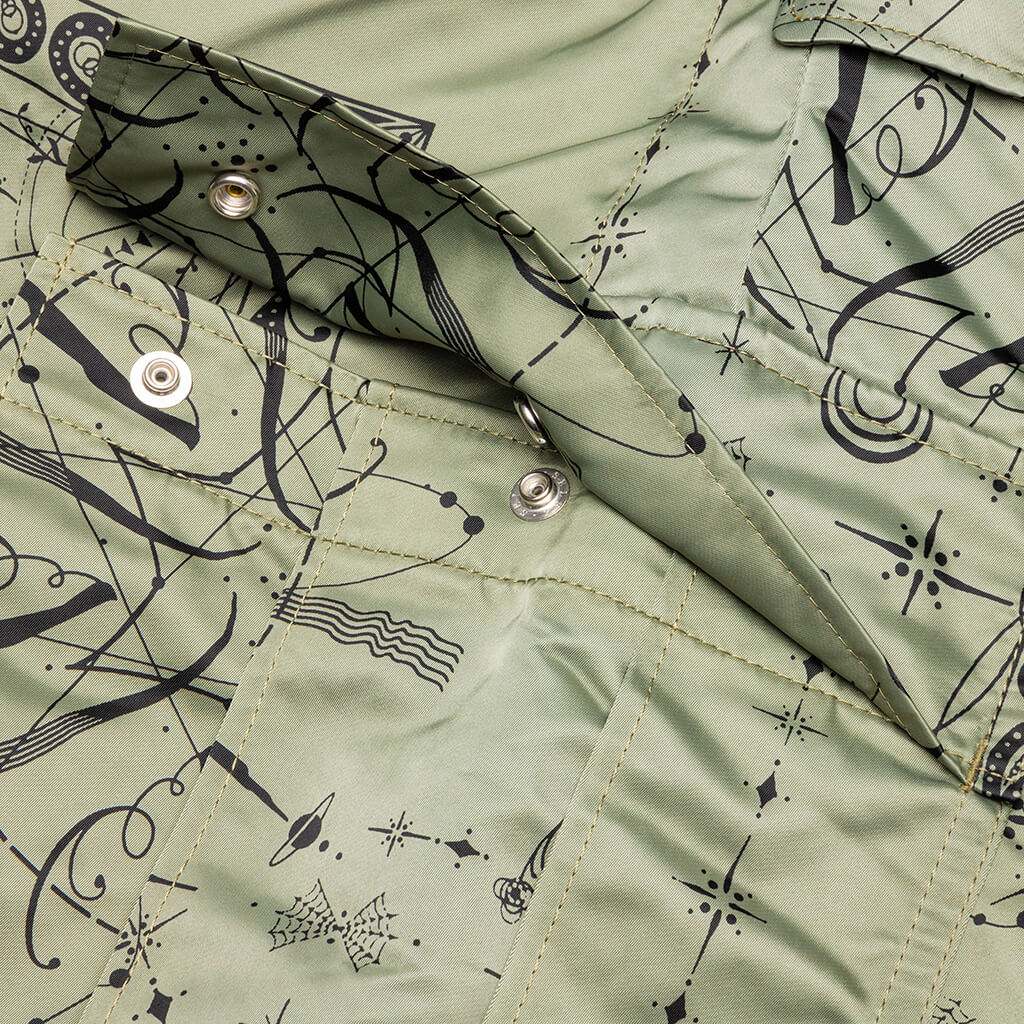 Sacai x Dr. Woo Bandana Print Shorts - Khaki