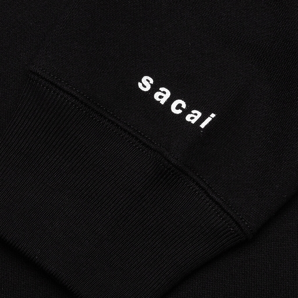 Sacai x Kaws Embroidery T-Shirt - Black/White