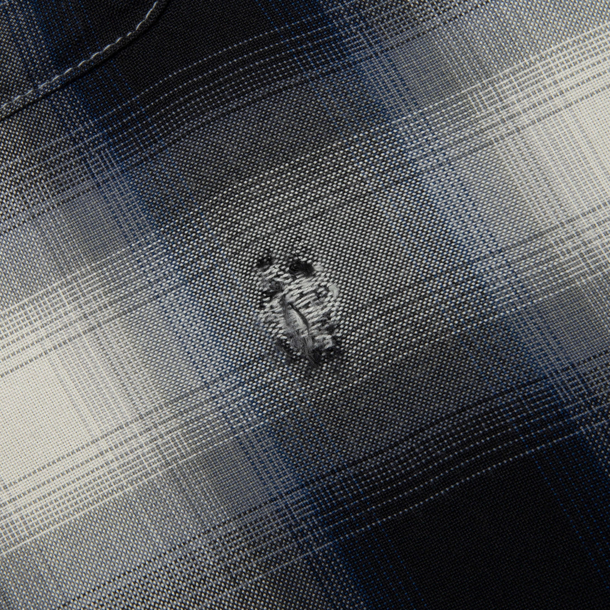 Saint Michael x Lastman Mx6 Checkered L/S Buttonup Shirt - Navy
