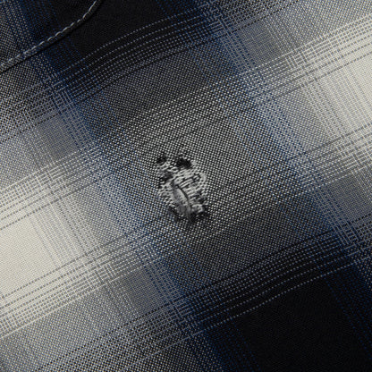 Saint Michael x Lastman Mx6 Checkered L/S Buttonup Shirt - Navy